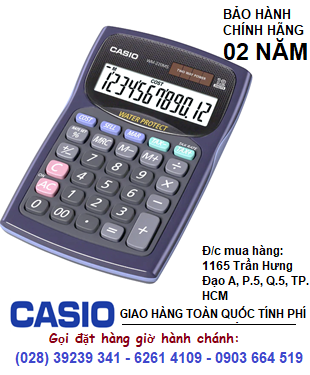 Casio WD-220MS-BU, Máy tính tiền Casio WD-220MS-BU loại 12 số Digits chính hãng| CÒN HÀNG 